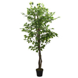 Artificial Ficus Tree 378 Leaves 80 cm Green 359015
