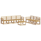 Outdoor Sofa Set 8 pcs White 59 x 59 x 37 cm Solid Acacia Wood 3387348