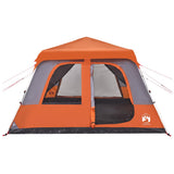 Family Tent Dome 10-Person Grey and Orange Quick Release 4004241