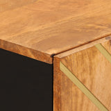 Side Cabinets 3 pcs Brown and Black 60x33.5x75 cm Solid Wood Mango 3206282