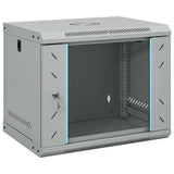 Network Cabinet with Storage Grey 53 x 45 x 45 cm Steel 42017653