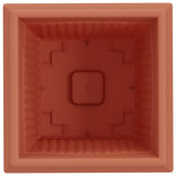 Square Flower Pot 6 pcs Brick Red 38 x 38 x 30 cm Plastic 42020332