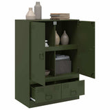 Highboard Olive Green 67x39x95 cm Steel 841809