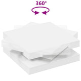 Coffee Table 360-Degree Rotatable White 90x90x34.5 cm 3321351