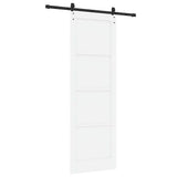 Sliding Door Manual ORKDAL White 78 x 232 cm Solid pine wood 3333783