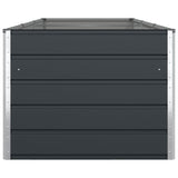 Planter Anthracite 290 x 100 x 75 cm Galvanised Steel 42018222