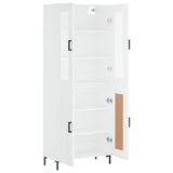 Highboard White 69.5x34x180 cm Engineered Wood 3198337