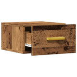 ZNTS Wall-mounted Bedside Cabinets 2 pcs Old Wood 35x35x20 cm 857064
