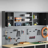 Tool Cabinet with Shelf Black and Grey 150 x 20 x 55 cm Steel 4103475
