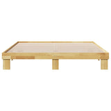Bed Frame without Mattress 200x200 cm Solid Wood Oak 3324133