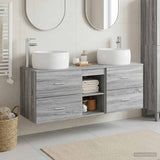 Bathroom Furniture Set 3 pcs Grey Sonoma 49.5 x 44.5 x 66 cm 3405928