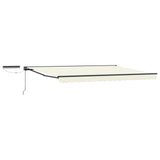Electric Retractable Awning Cream and Anthracite 4 x 3 m 3422036