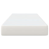 Bed Mattress with Mattress Cream 90 x 190 cm Fabric 42008263