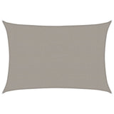 Sunshade Sail 160 g/m Rectangular Light Grey 3x5 m HDPE 4001986