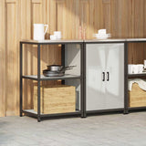 Kitchen Storage Set HATTEM 2 pcs Silver Galvanised Steel 3392692