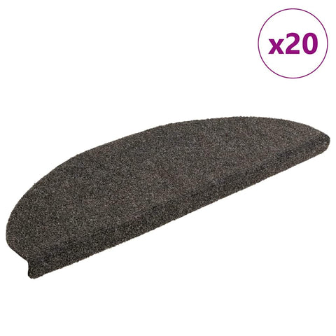 ZNTS Stair Mats Self-adhesive 20 pcs Anthracite 65x21x4 cm 3365651