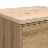 Garage Storage Cabinet Artisan Oak 60x51x85 cm Solid Wood Pine 860606