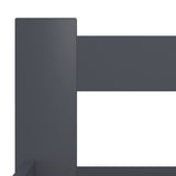 Bed Frame Dark Grey Solid Pine Wood, Plywood Double Durable 322022