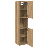 Bathroom Hanging Cabinet Artisian Oak 30x30x130 cm Engineered Wood 856222