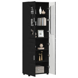 Highboard FLORIN Black 60 x 35 x 182 cm Engineered Wood 3397915