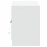 TV Cabinet with LED White 100x34x50 cm Engineered Wood 852187