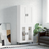 Highboard White 69.5x34x180 cm Engineered Wood 3199633