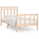 Bed Frame without Mattress Solid Wood Pine 90x200 cm 3107013