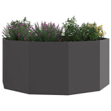 Planter Black 120 x 120 x 50 cm Steel 883745