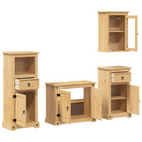4 Piece Bathroom Furniture Set "Corona" Solid Wood Pine 3334634