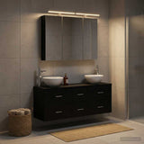 Bathroom Furniture Set 4 pcs Black Oak 3406696