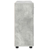 Wooden Cabinet with Drawer Concrete Grey 88.5 x 30.5 x 73 cm 880284