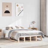 Bed Frame without Mattress 120x190 cm Small Double Solid Wood Pine 850863