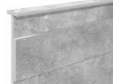 Bed Frame Concrete Grey 100 x 200 cm Engineered Wood 3410022