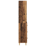 Highboard Old Wood 69.5 x 32.5 x 180 cm Engineered Wood 3415807