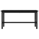 Dining Bench Black Oak 100 x 32.5 x 48.5 cm 873750