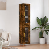 Highboard Smoked Oak 34.5x34x180 cm Engineered Wood 3199422