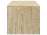 TV Cabinet with LED Sonoma 165 x 34 x 40 cm Engineered Wood 8006548