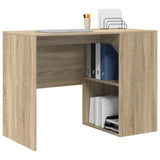 Desk with Shelf Sonoma Oak 102 x 50 x 75 cm Engineered Wood 869540