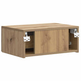 Wall-Mounted Bedside Cabinet 2 pcs Artisan Oak Engineered Wood 898464