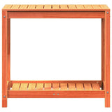 Potting Table with Shelf Wax Brown 82.5x50x75 cm Solid Wood Pine 844631