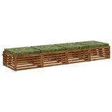 4-Piece Seat Cushions SOEST 4 pcs 100% Polyester Leaf Design 945094