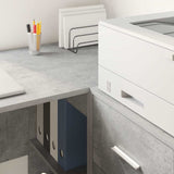 Sideboard with Drawer Concrete Grey 38 x 34 x 75 cm 869549