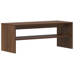 ZNTS TV Cabinet Brown Oak 100x40x40 cm Engineered Wood 859124