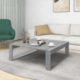 ZNTS Coffee Table Grey Sonoma 100x100x35 cm Engineered Wood 816000