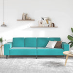 Sofa Set Turquoise Velvet 3335099