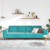 Sofa Set Turquoise Velvet 3335099