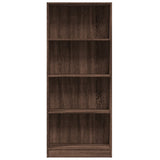 Bookcase Brown Oak 60x24x143 cm Engineered Wood 857818