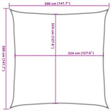 Sunshade Sail HDPE Square 3.6x3.6 m Beige 42282