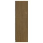 Book Cabinet/Room Divider Honey Brown Solid Pinewood 809939