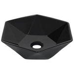 ZNTS Wash Basin 41x36.5x12 cm Ceramic Black 143914